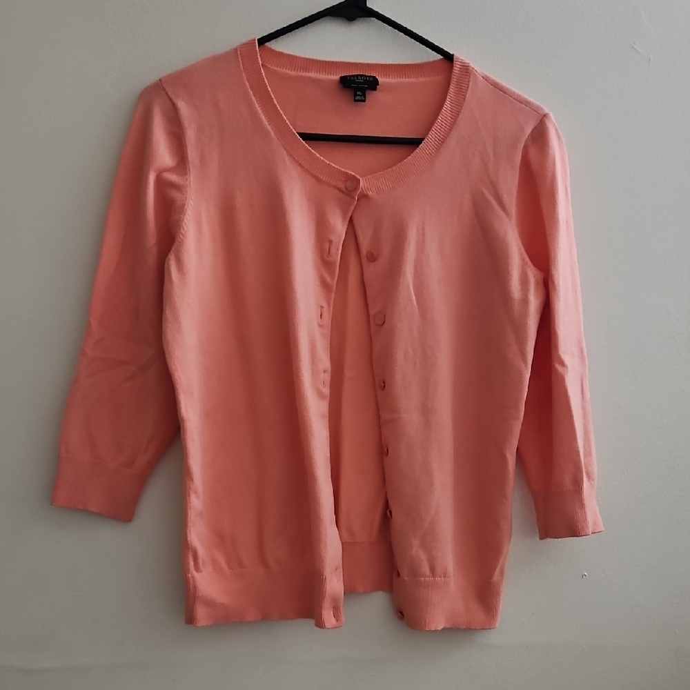 Talbots Coral Cardigan‎ Sweater